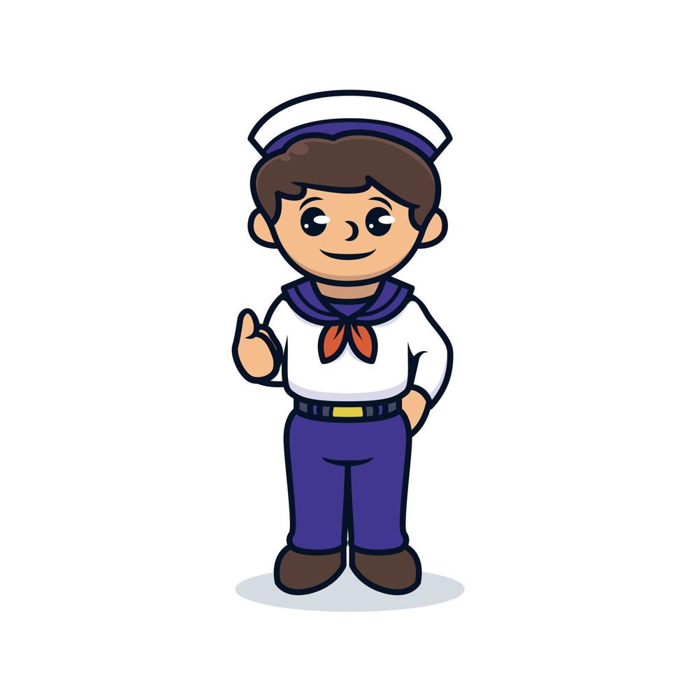 Cute sailor design vector