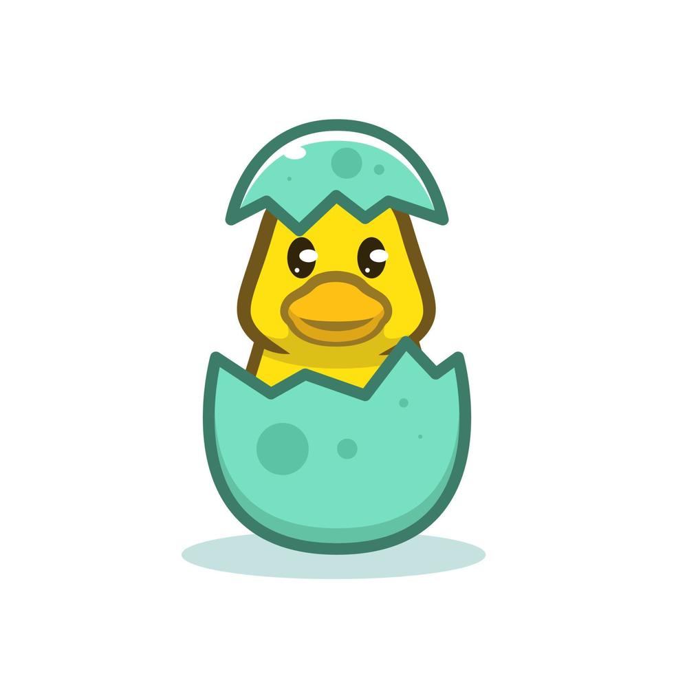 Cute duckling design vector