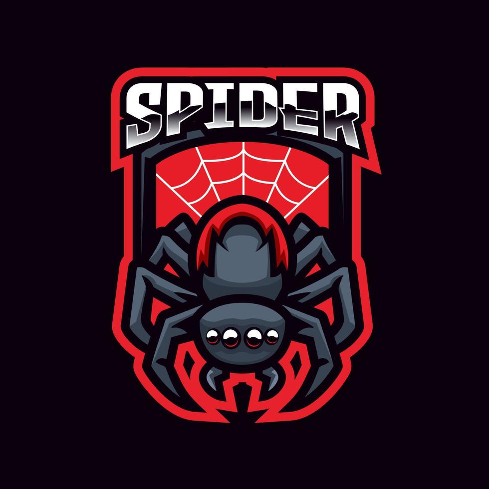 logo de spider esport vector