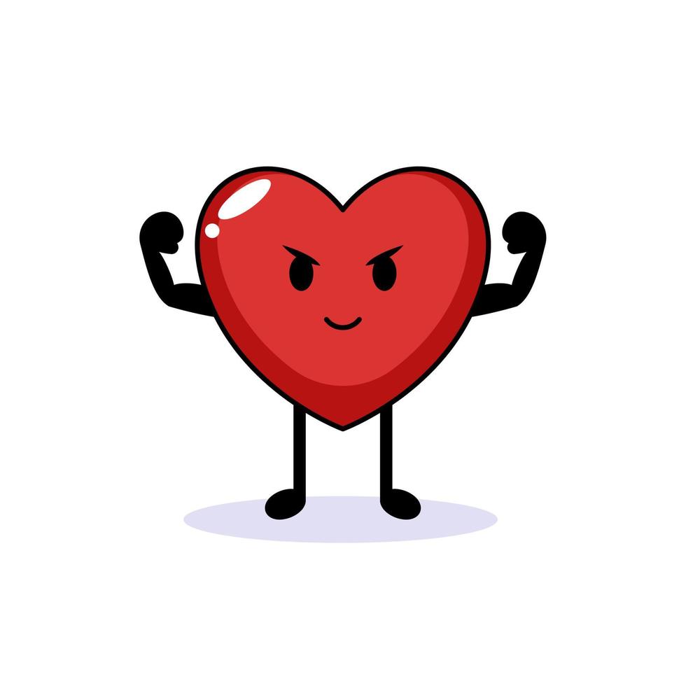 lindo corazón emoji vector