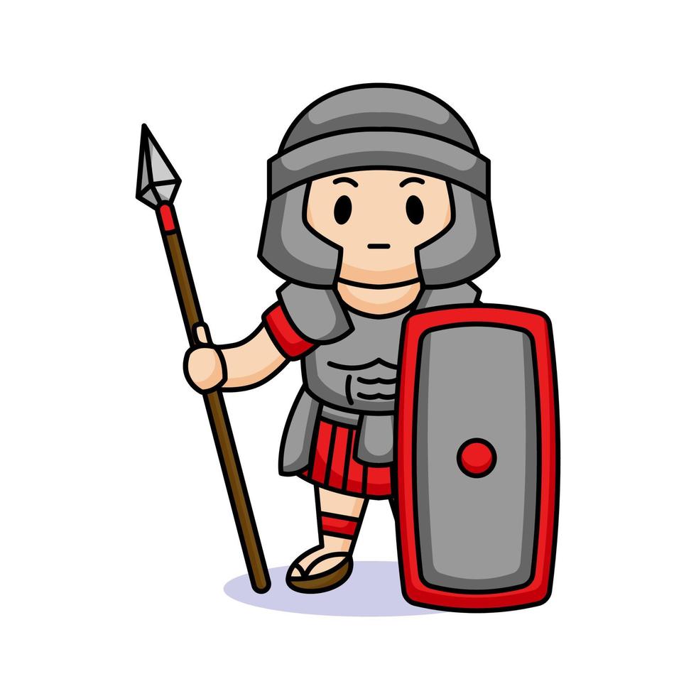 cute roman legion vector