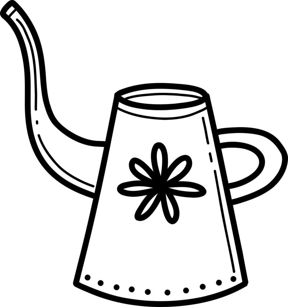 Garden watering can for watering plants vector