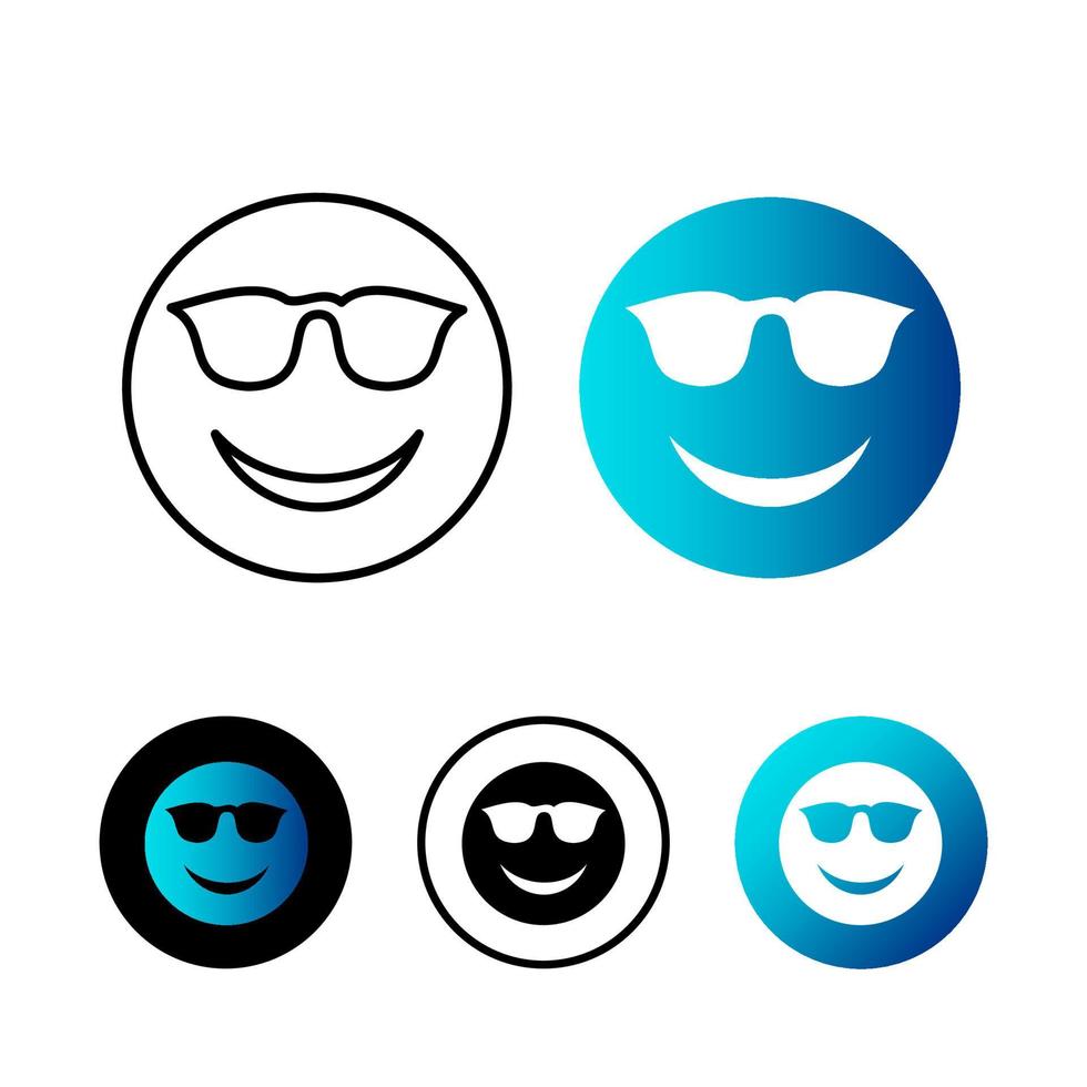 Abstract Bright Emotion Icon Illustration vector