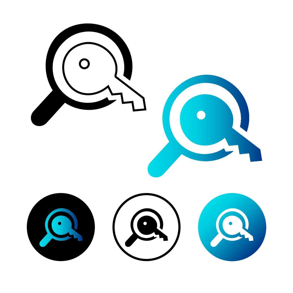 Abstract Keyword Icon Illustration vector