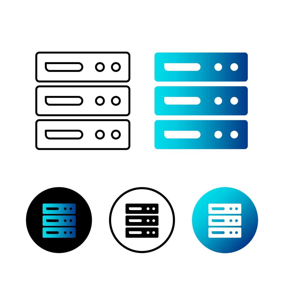 Abstract Storage Icon Illustration vector