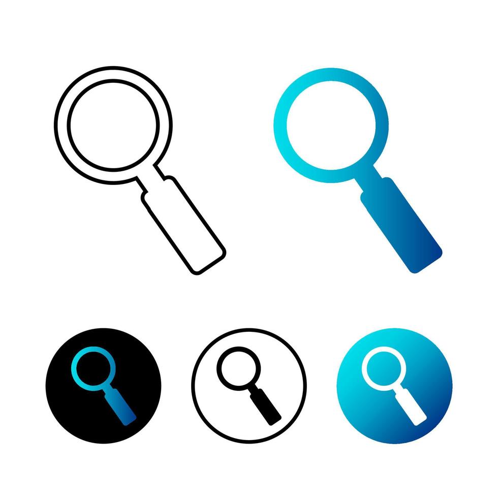 Abstract Search Icon Illustration vector