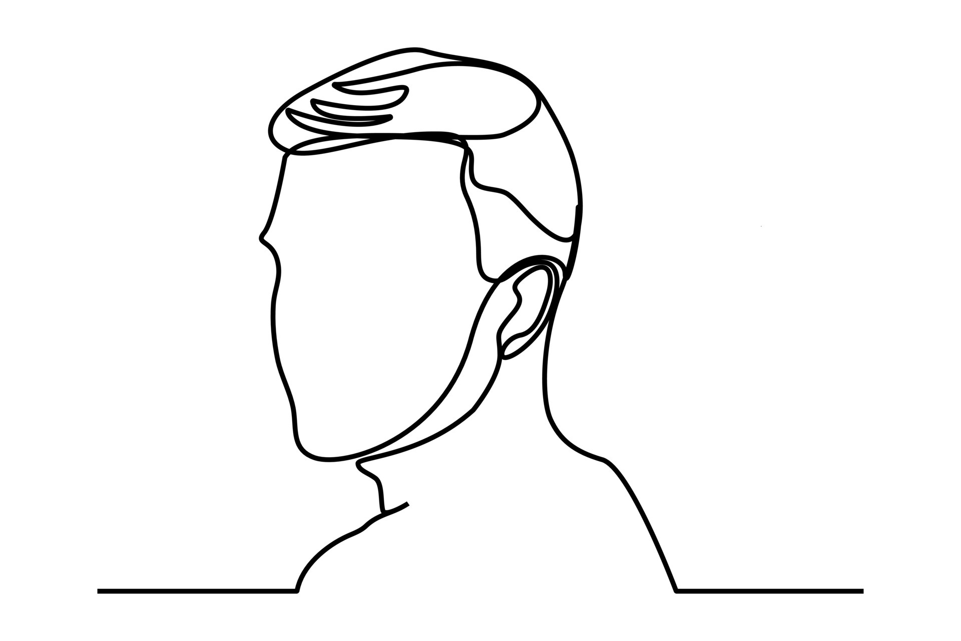 continuous line modern hair style men 4649621 Vector Art at Vecteezy continuous line modern hair style men 4649621 Vector Art at Vecteezy