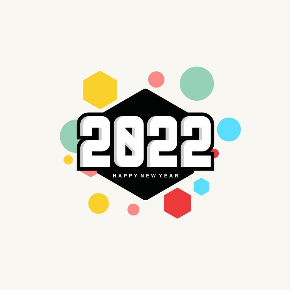 new year 2022 illustration vector graphic background
