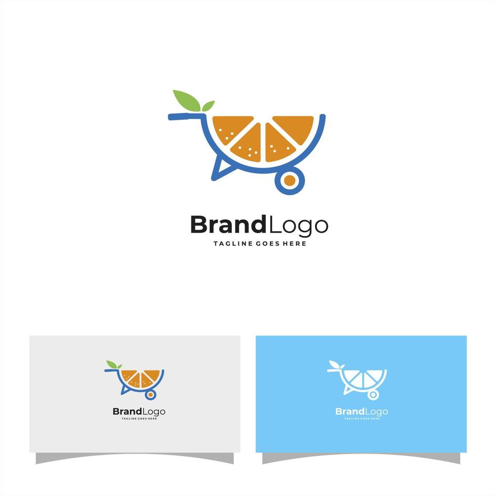 Ilustración vectorial gráfico de la plantilla de diseño de logotipo de mercado de tienda de frutas vector