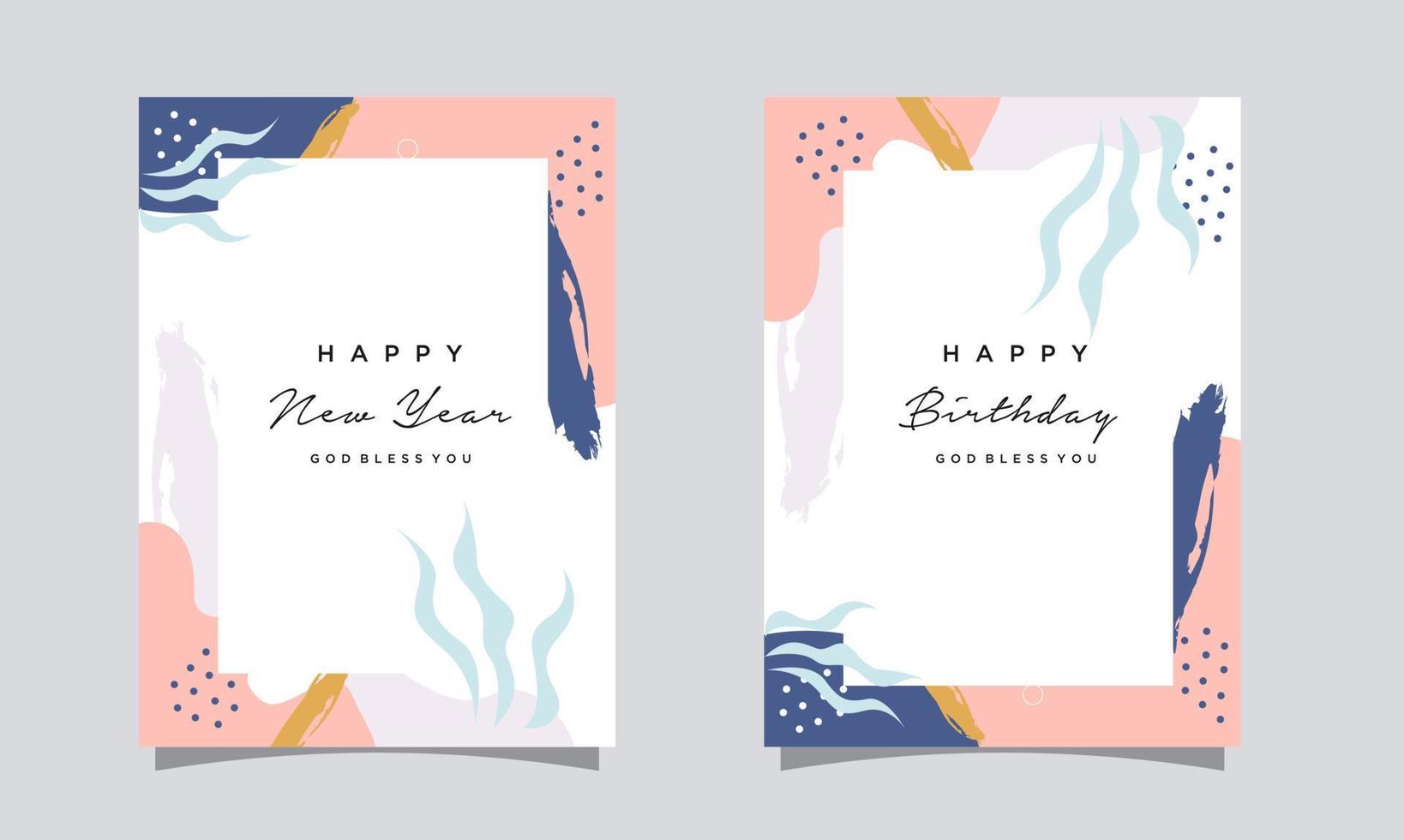 beautiful abstract background suitable for new year or birthday card vector