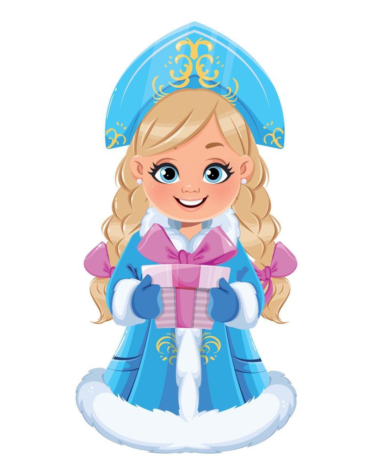 Russian Snegurochka Snow Maiden vector