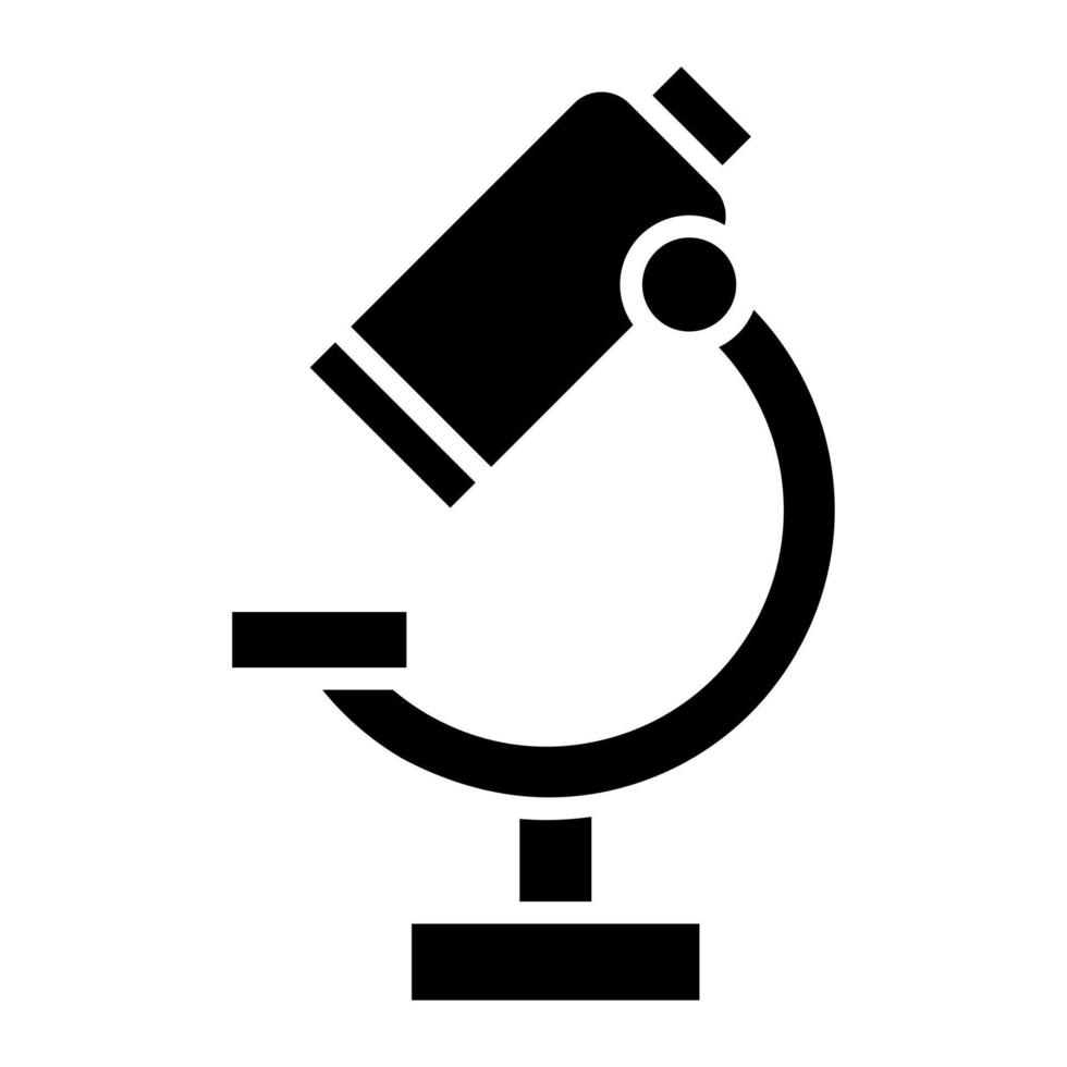 Microscope Glyph Icon vector