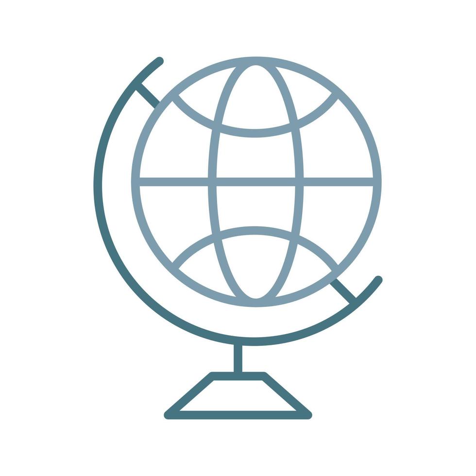 Globe Line Two Color Icon vector