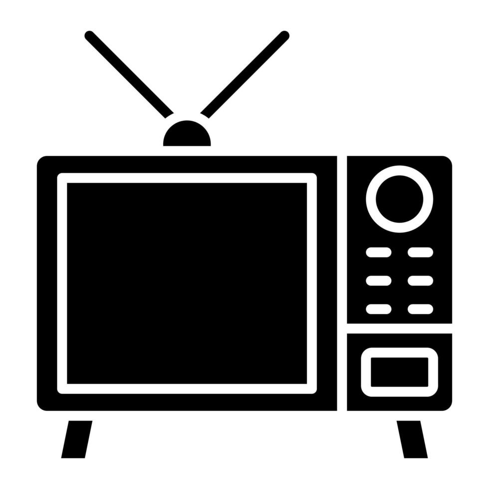 TV Glyph Icon vector