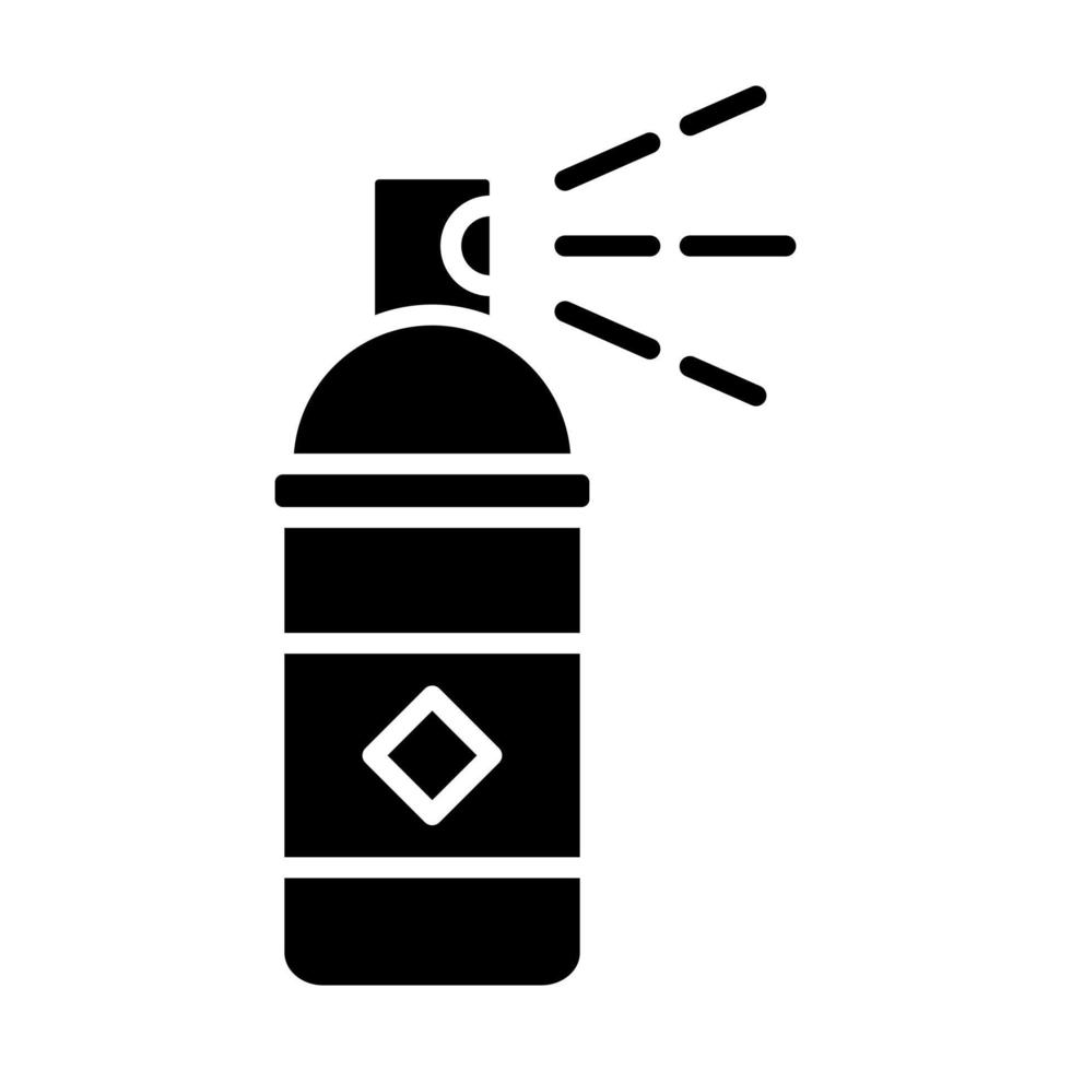 Spray Paint Glyph Icon vector