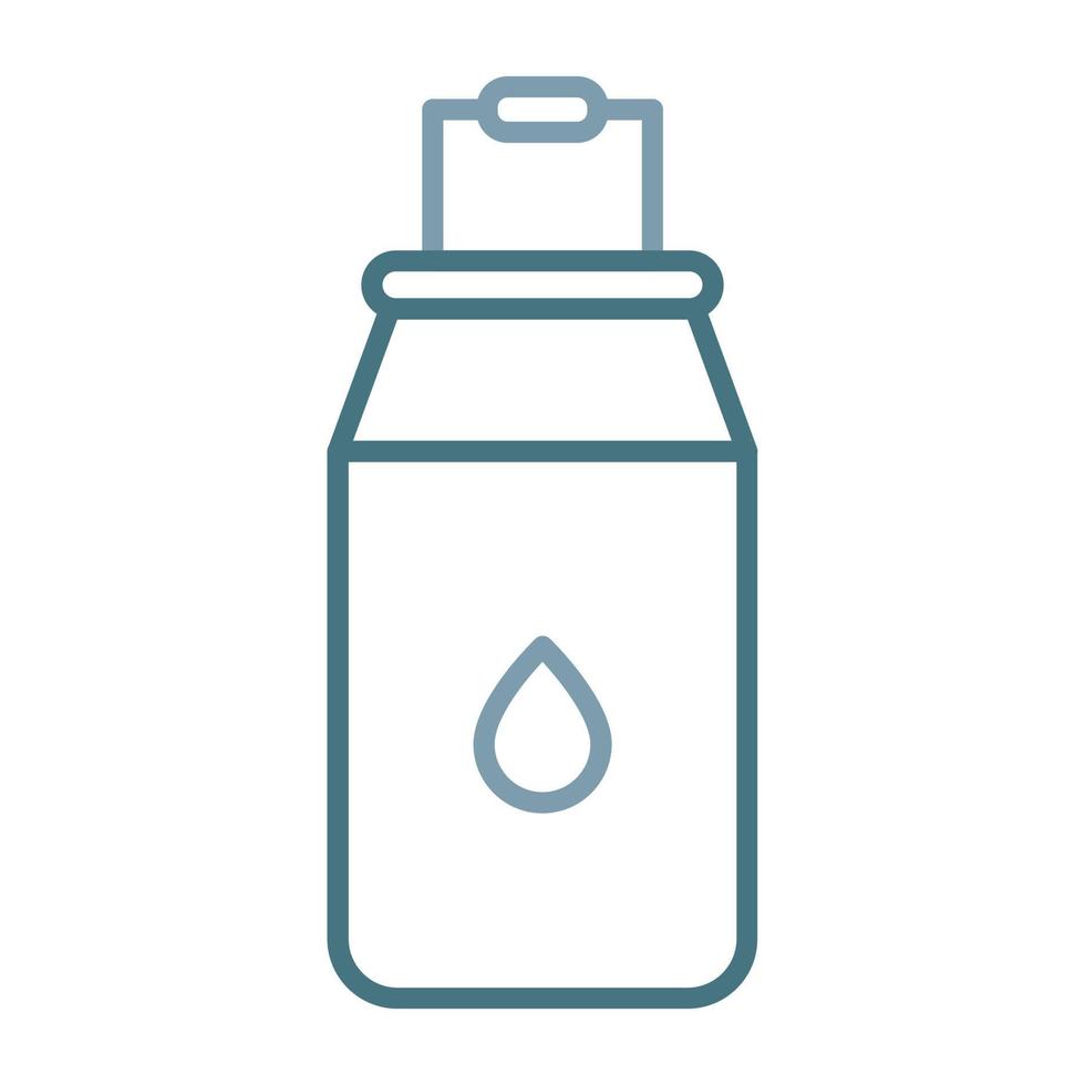 Milk Bucket Line Two Color Icon vector