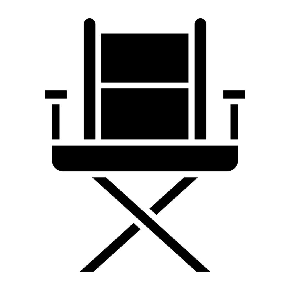 Director Chair Glyph Icon vector