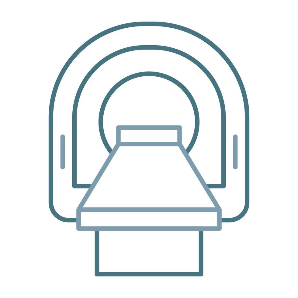 Tomography Line Two Color Icon vector