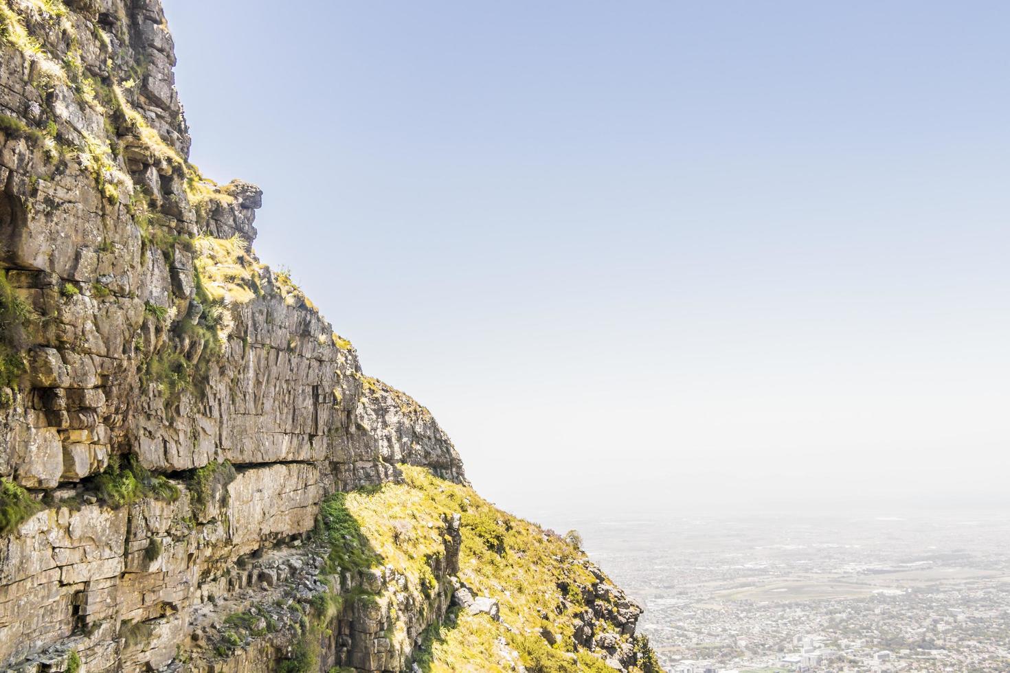 vista desde el parque nacional de table mountain ciudad del cabo, sudáfrica. foto