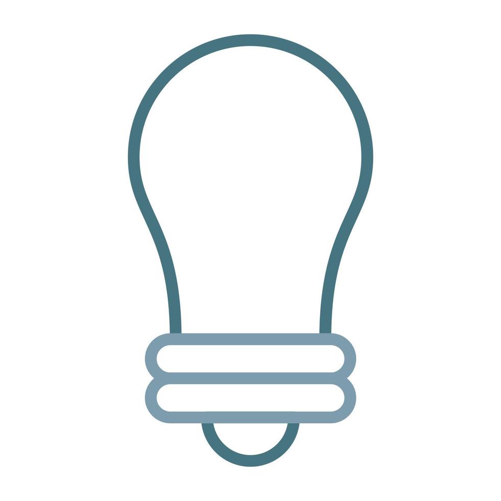 Lightbulb Line Two Color Icon vector