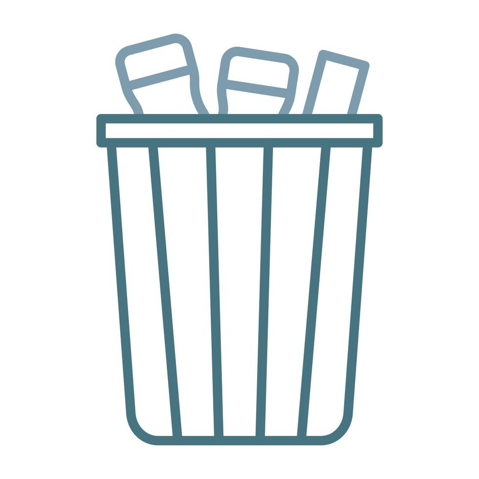 Garbage Line Two Color Icon vector