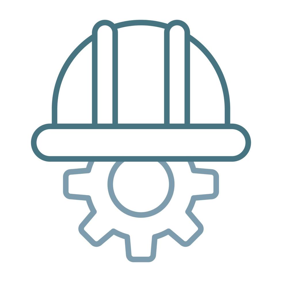 Automated Engineering Line Two Color Icon vector