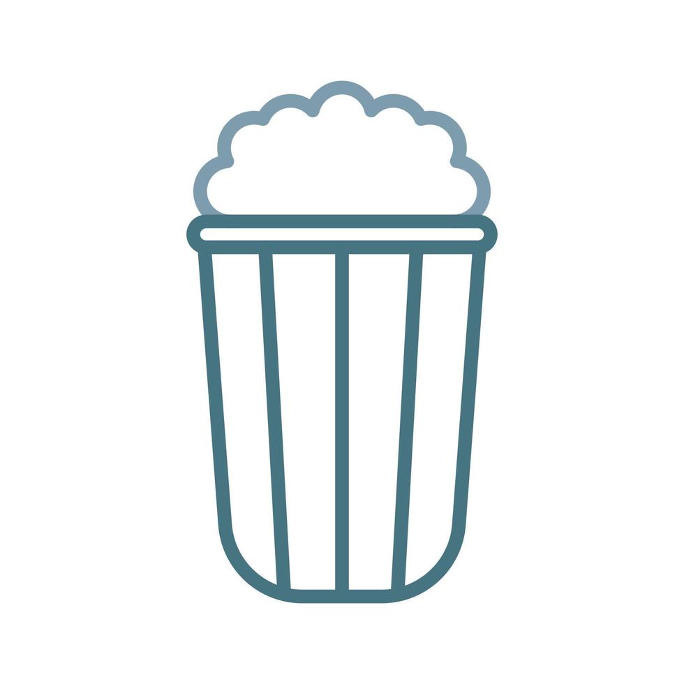 Popcorn Line Two Color Icon vector