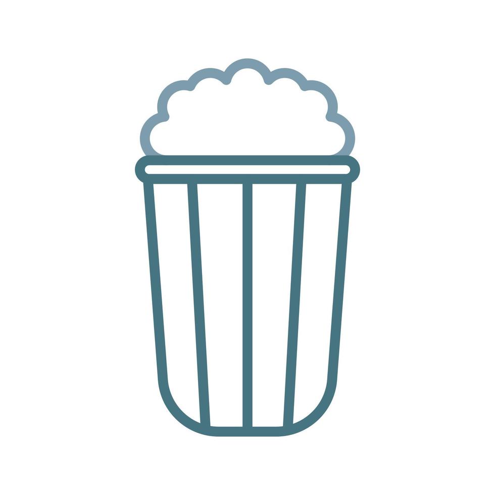 Popcorn Line Two Color Icon vector