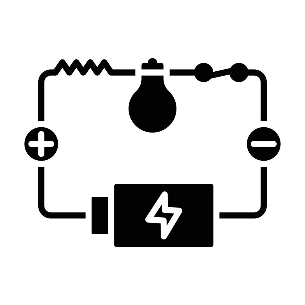 Circuit Glyph Icon vector