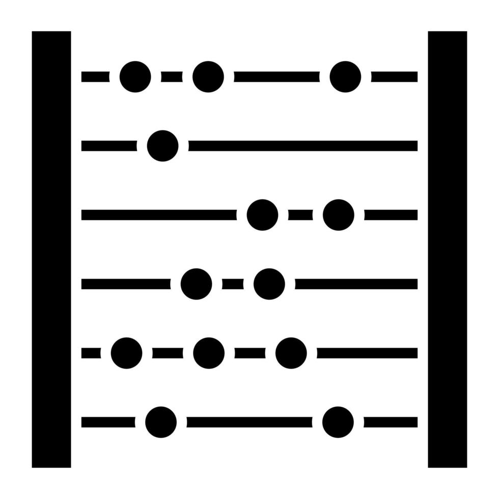 Abacus Glyph Icon vector
