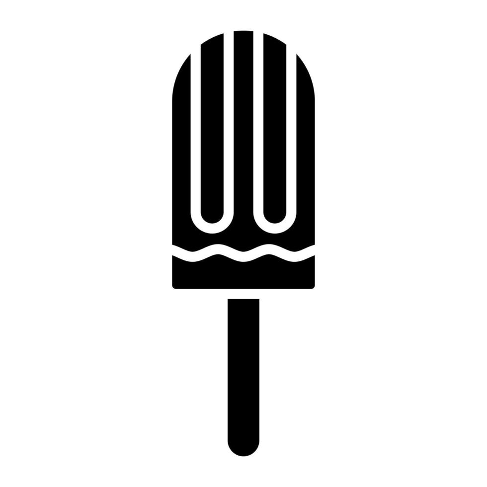 Popsicle Glyph Icon vector