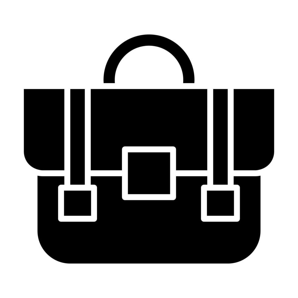 Briefcase Glyph Icon vector