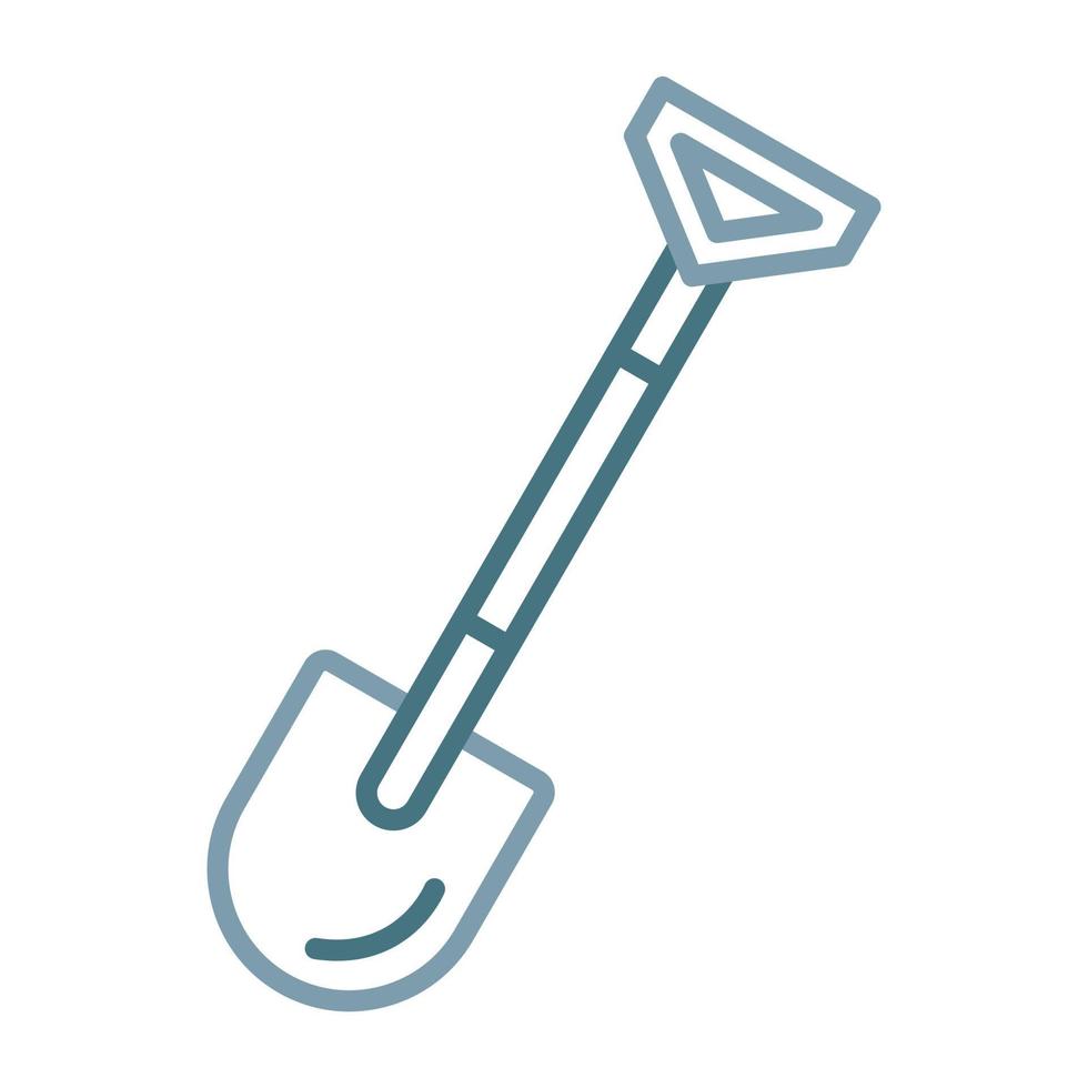 Shovel Line Two Color Icon vector