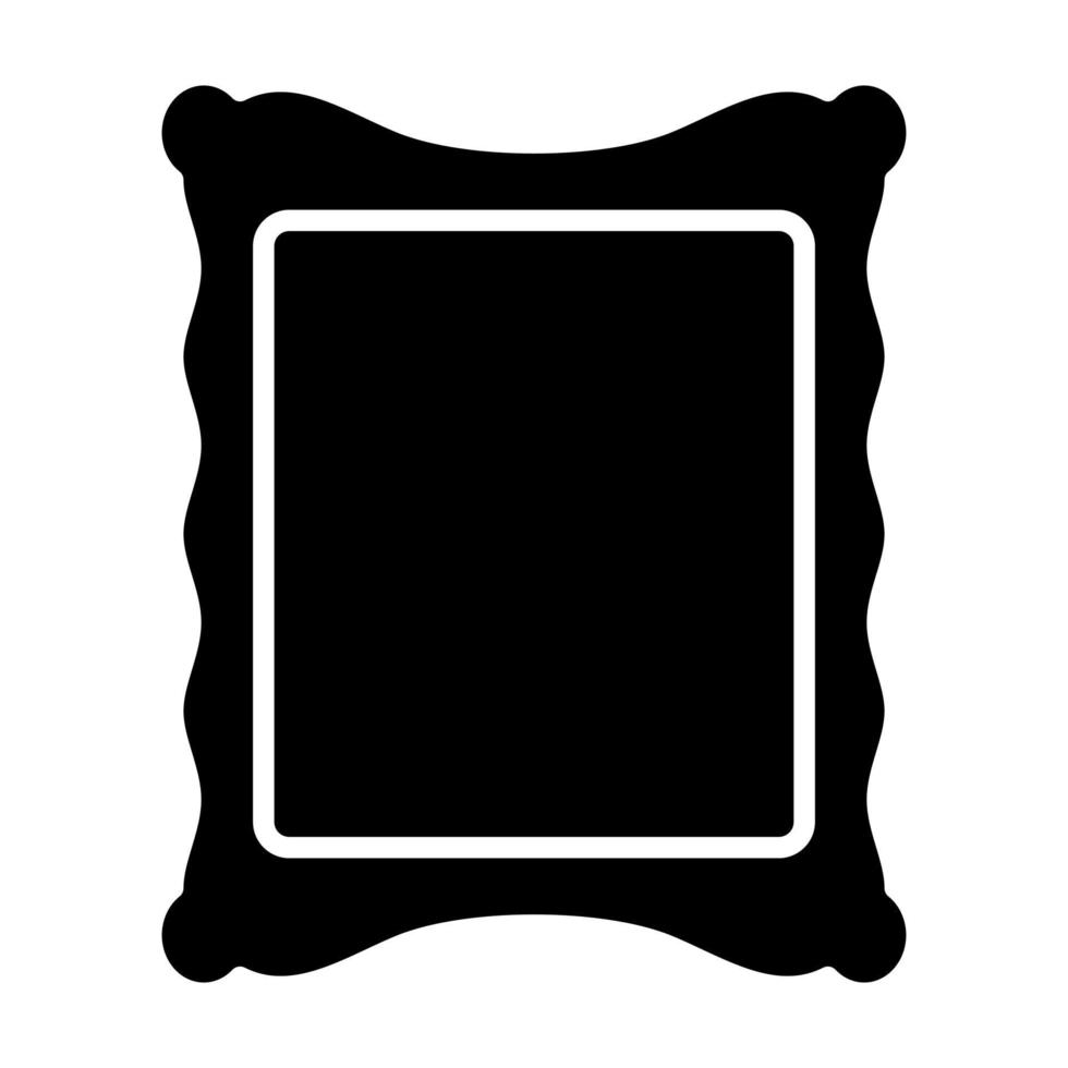 Photo Frame Glyph Icon vector
