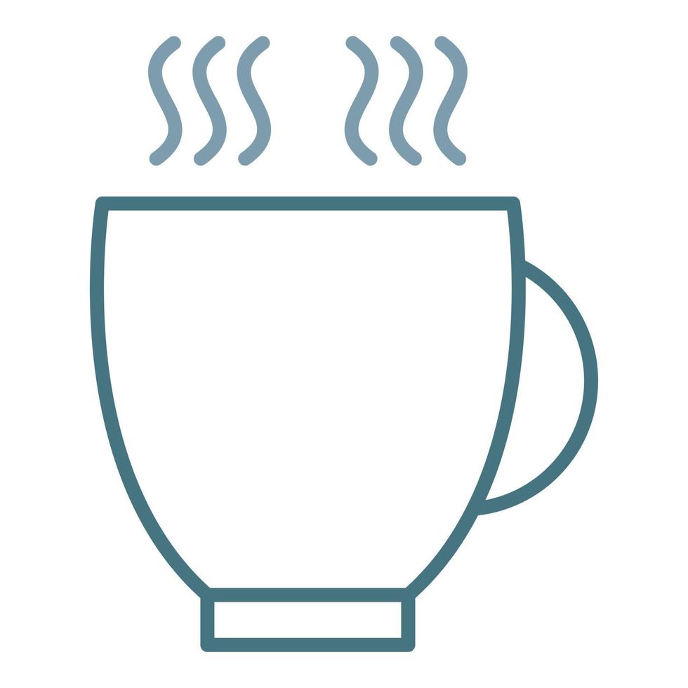 Cup Line Two Color Icon vector