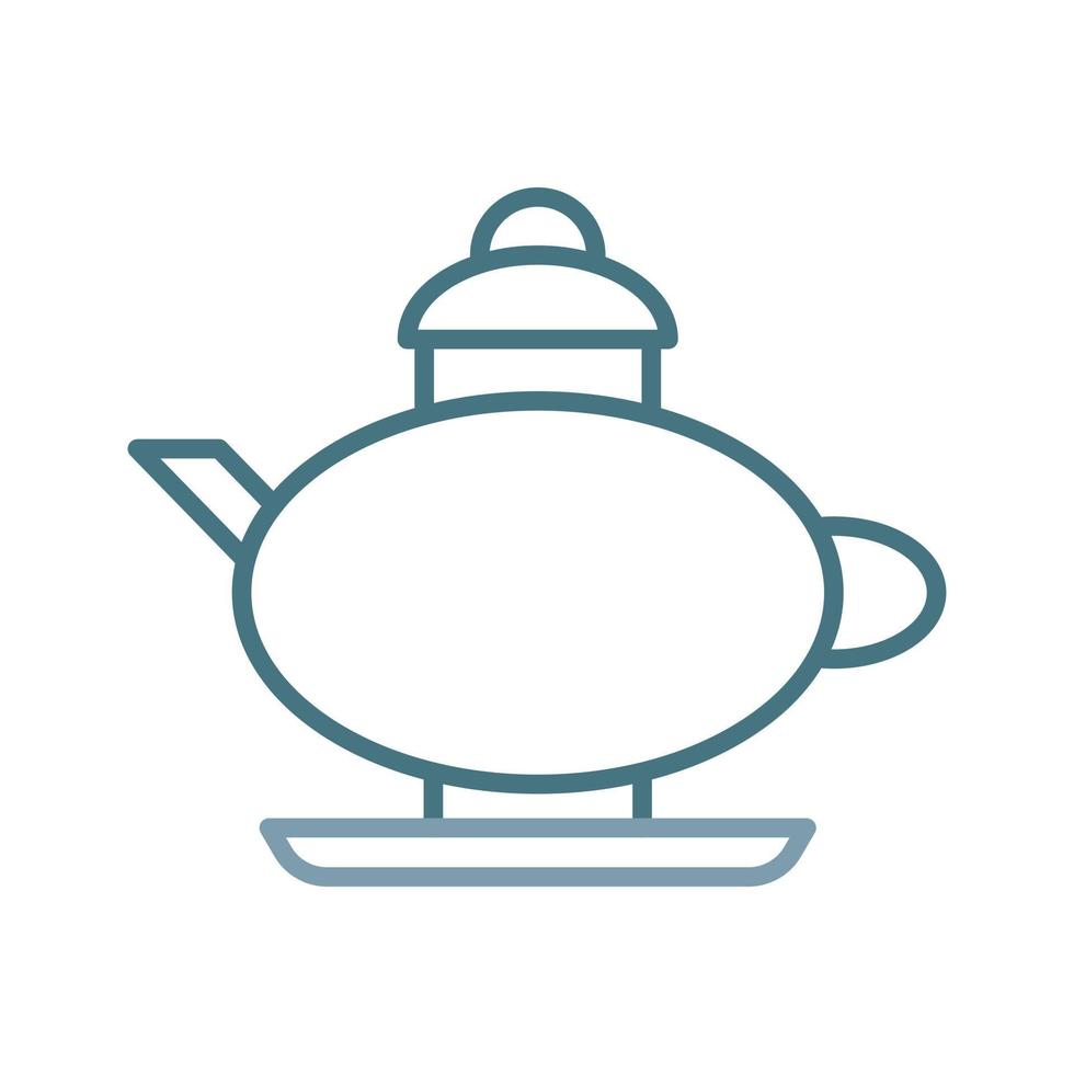 Teapot Line Two Color Icon vector