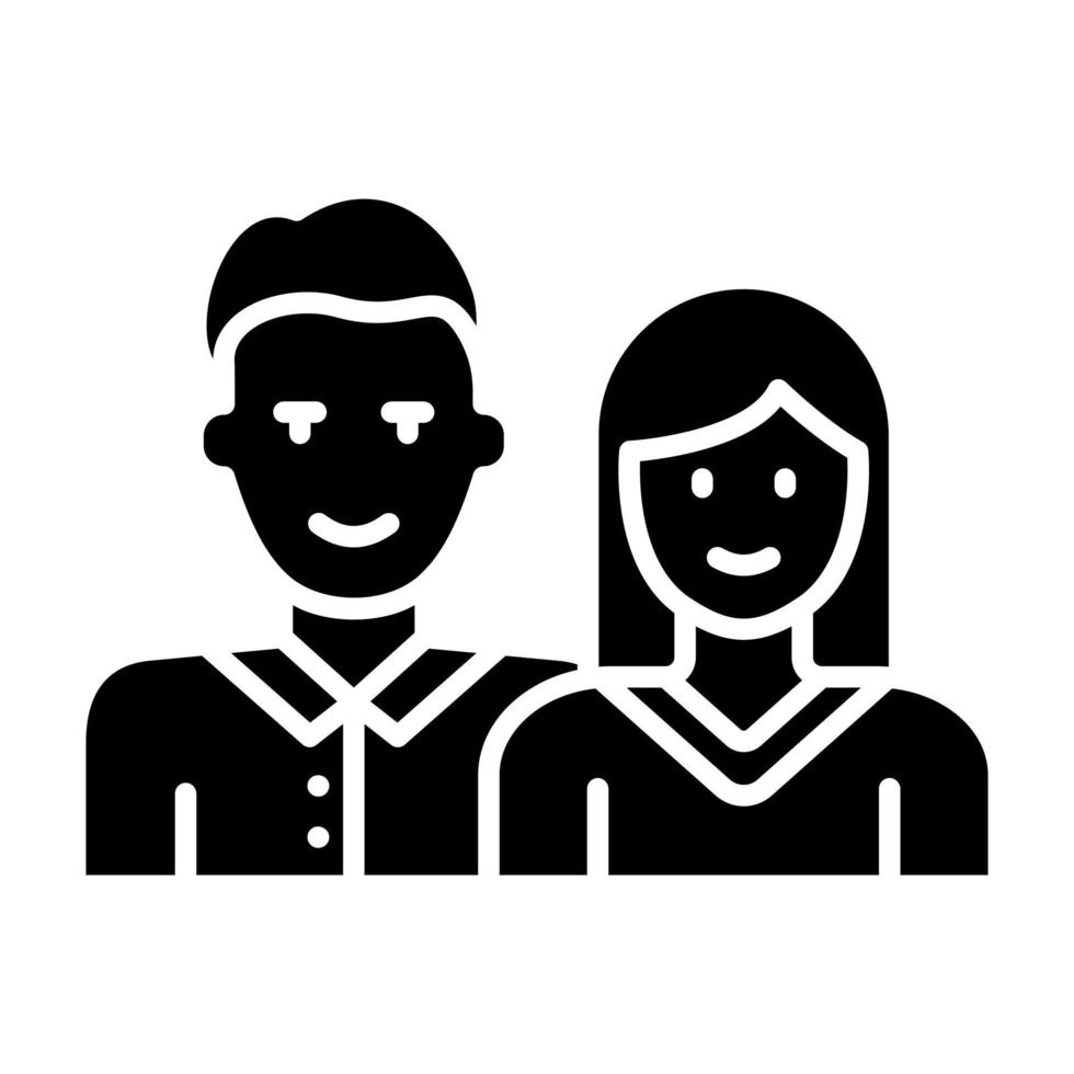 Couple Glyph Icon vector