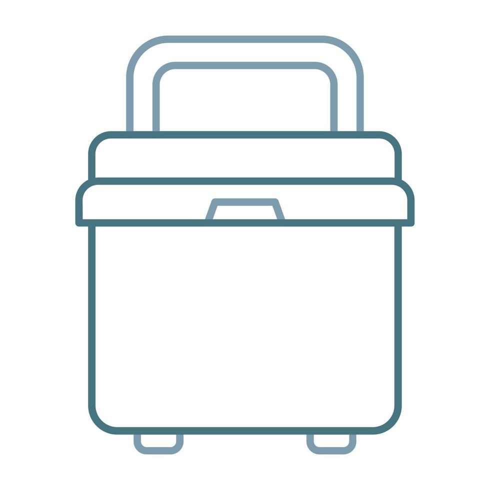 Cooler Line Two Color Icon vector