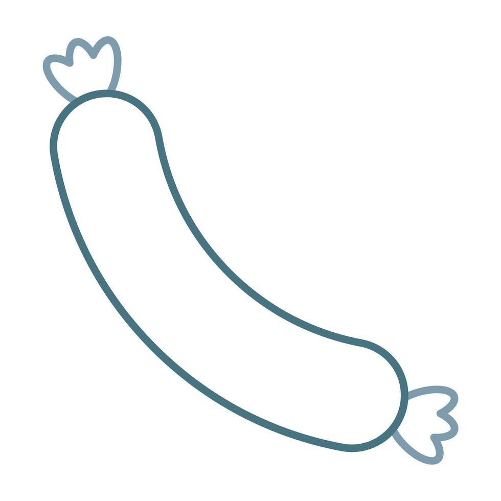 Sausage Line Two Color Icon vector