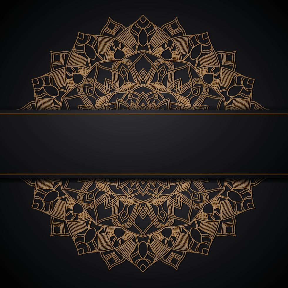 Golden Mandala Background vector