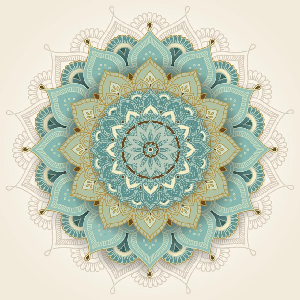 encantador diseño de fondo de mandala vector