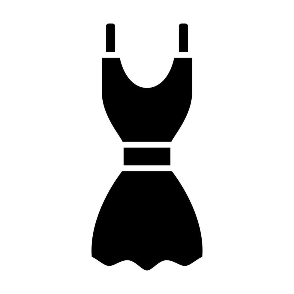 icono de glifo de vestido de cumpleaños vector