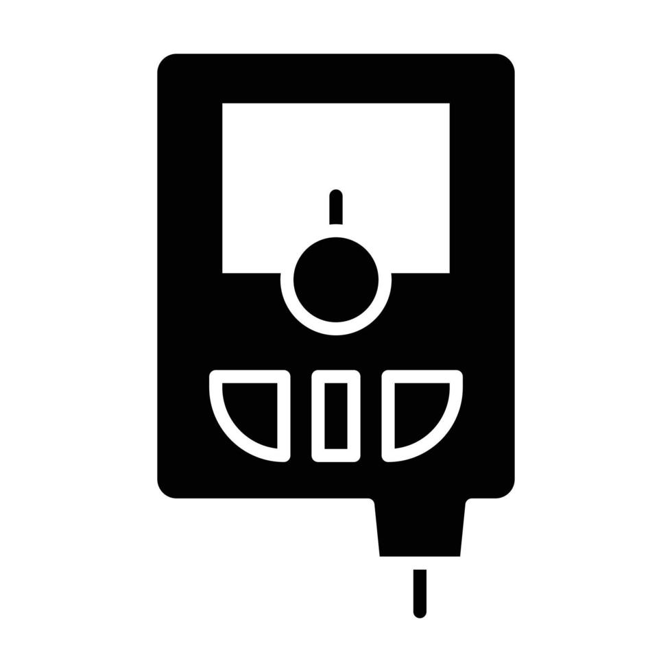 Tester Machine Glyph Icon vector