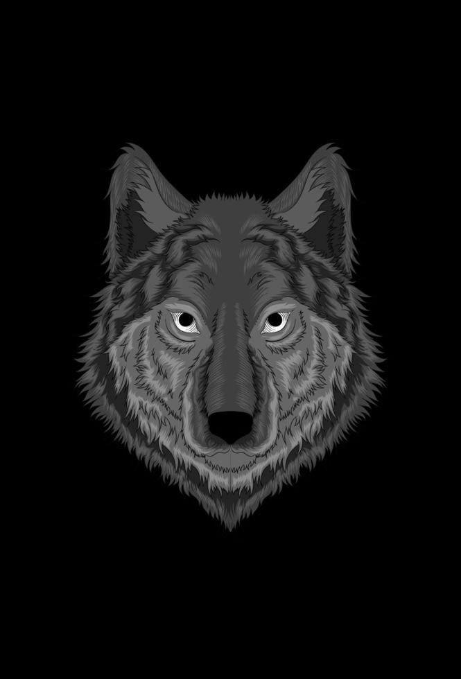 Ilustración de vector de lobo