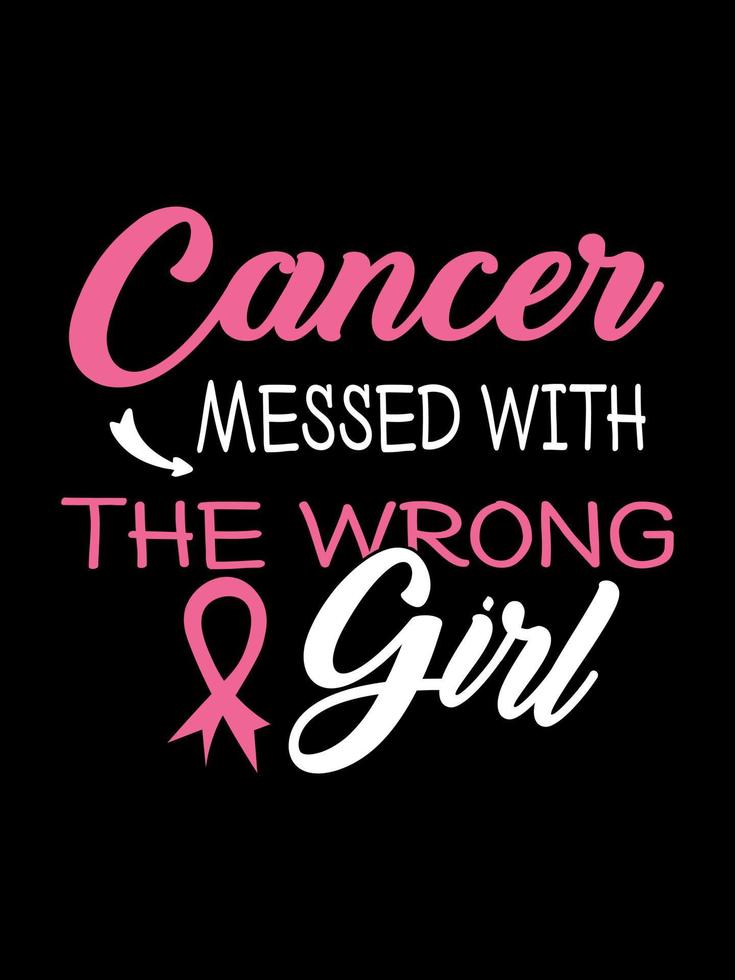 Cancer You Picked The Wrong Chick T-Shirt Cancer You Picked The Wrong Chick T-Shirt