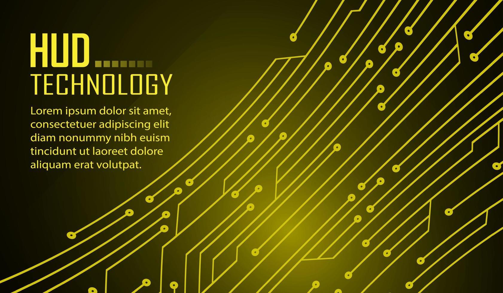 Fondo de concepto de tecnología futura de circuito cibernético vector