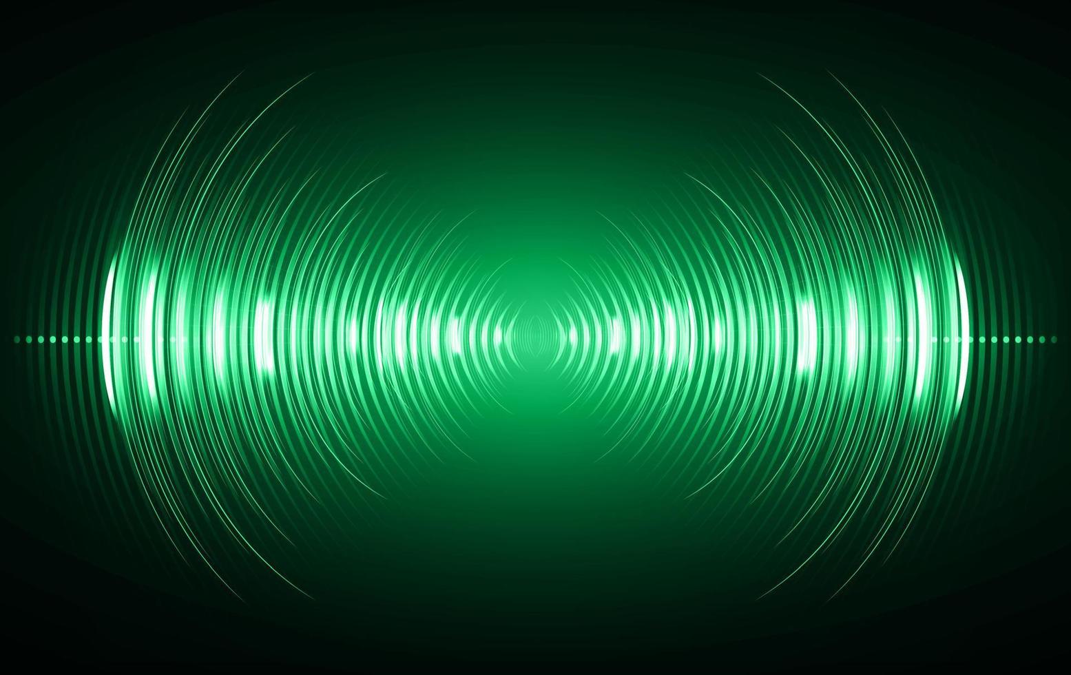 ondas de sonido oscilando luz oscura vector