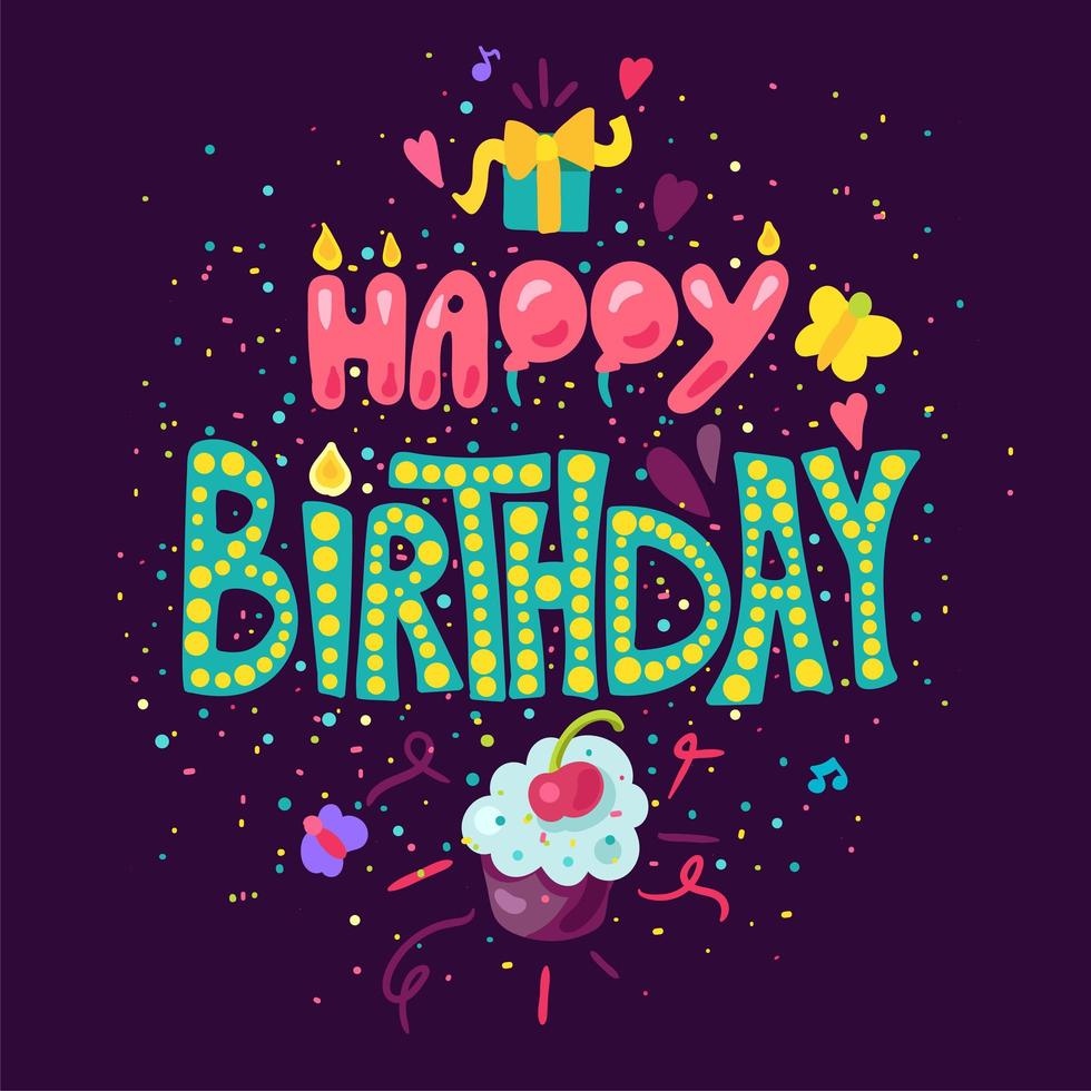 Happy Birthday Card vector