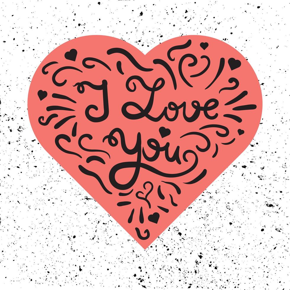 Valentine and wedding love card vector