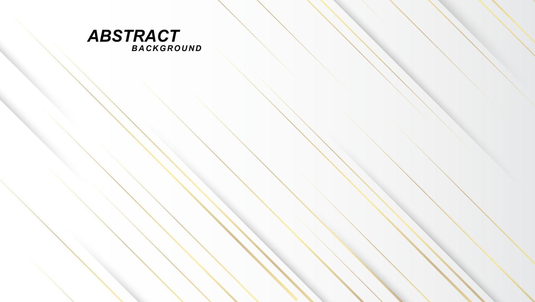 Abstract Elegant white and grey Background. Modern abstract white background with gold line vector